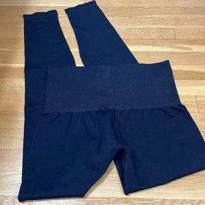 ASSETS‎ By SPANX Leggings High Rise Navy Blue Extra Large XL